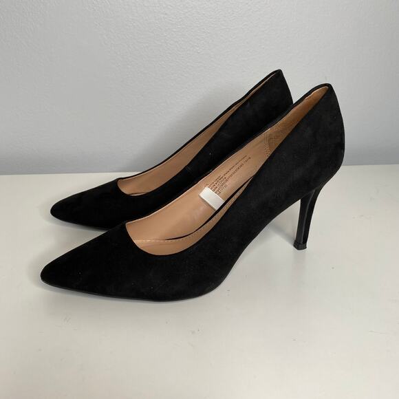 Classic Black Suede Pump - Picture 1 of 5